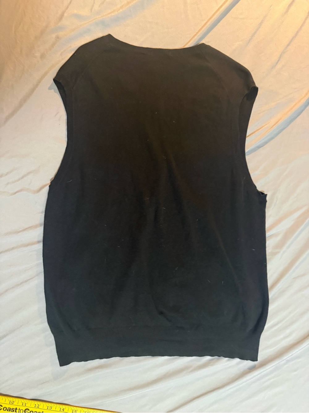 Lot Of 2 Polo Ralph Lauren Men’s Large Black Sweater Vest & Blue Button Shirt - Picture 9 of 12